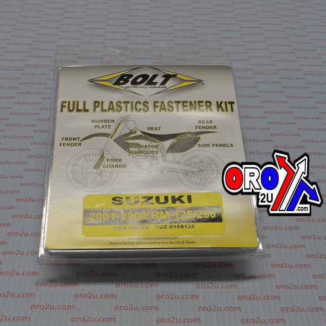 Plastic Bolt Kit RM125/250, Bolt Hardware SUZ-0108120