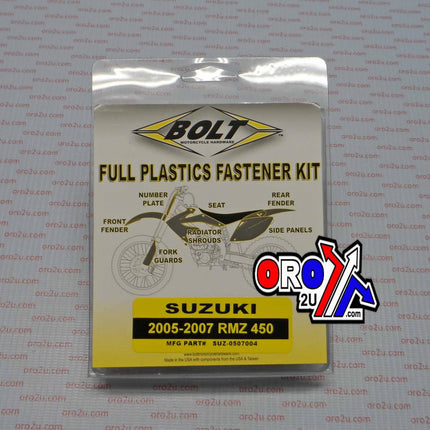 Plastic Bolt Kit RMZ450 05-07, Bolt Hardware SUZ-0507004