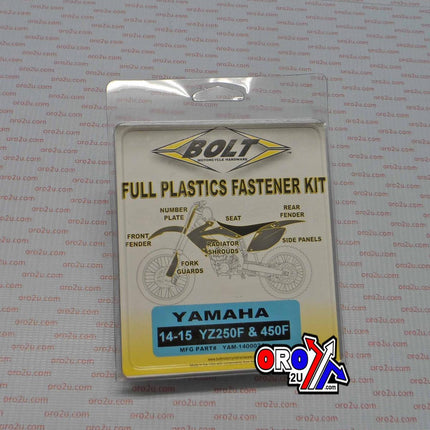 Plastic Bolt Kit YZF250/450, Bolt Hardware YAM-1400024