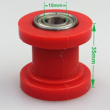 Chain Roller Red IDxODxW 10x35/24x35, Long Lasting / 35mm OD