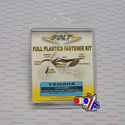Plastic Bolt Kit YZF450 10-13, Bolt Hardware YAM-1010004R