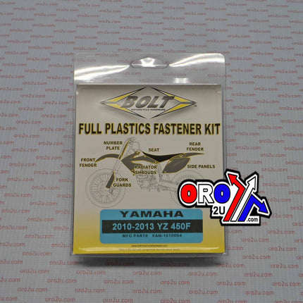 Plastic Bolt Kit YZF450 10-13, Bolt Hardware YAM-1010004