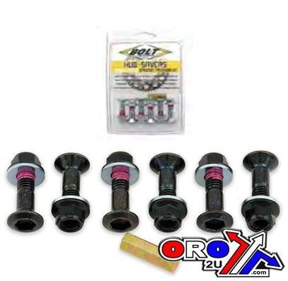 Sprocket Bolt Set Black M8x25, Bolt Hardware 2008-HSB