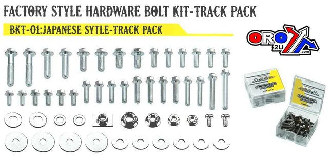 Bolt Kit Factory Japanese Styl, Metric Off Road Kit Track Pack, BKT-01