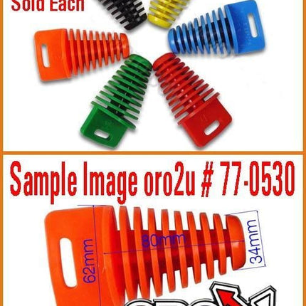 Exhaust Plug 34-62mm Black EHB009L-BLACK