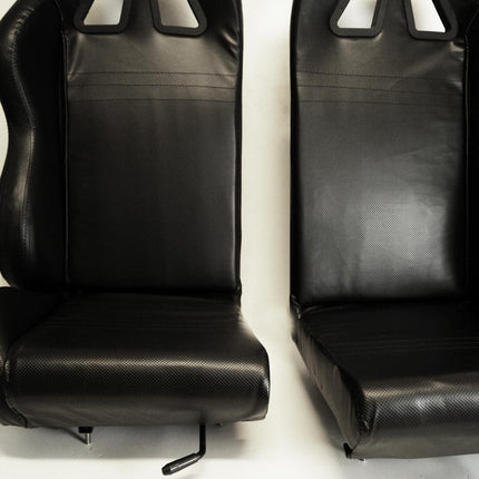 Buggy Go Kart Universal Twin Bucket Seat With Mounting Rails