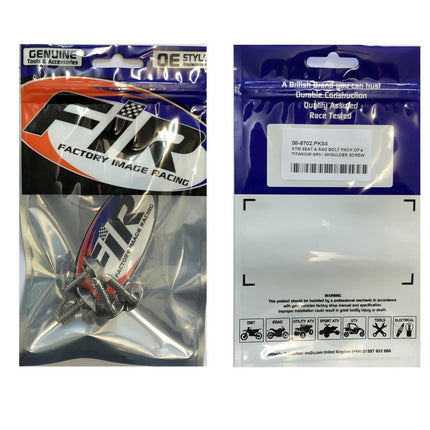 KTM Seat & Rad Bolt Pack Of 4, Titanium GR5 / Shoulder Screw, KTM OEM REF:79107011000