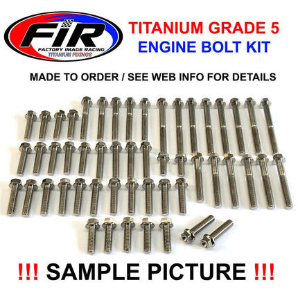 Engine Bolt Kit KTM Husq 450/500, Kit Size 52 Bolts / !!! Made To Order !!! Titanium Bolt Kit