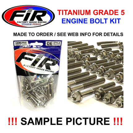 Engine Bolt Kit YZ 450 F 10-13, Kit Size 57 Bolts !!! Made To Order !!! Titanium Bolt Kit