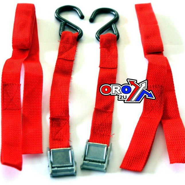 Small/mini 6FT Tie Downs Red