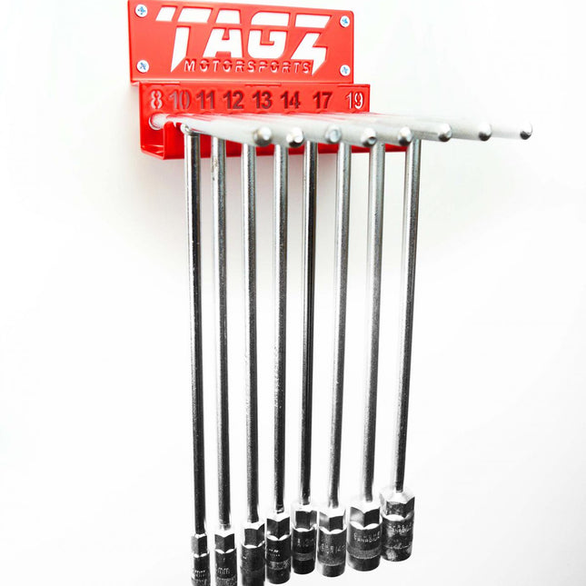 Tagz Organiser T-bar Rack Red, Fits Up To 8 T-bars