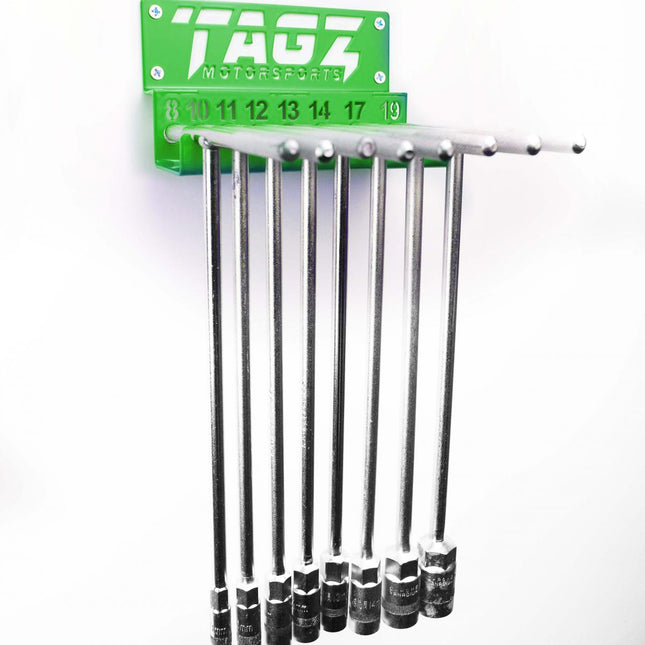 Tagz Organiser T-bar Rack Green, Fits Up To 8 T-bars