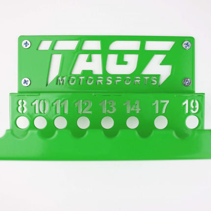 Tagz Organiser T-bar Rack Green, Fits Up To 8 T-bars