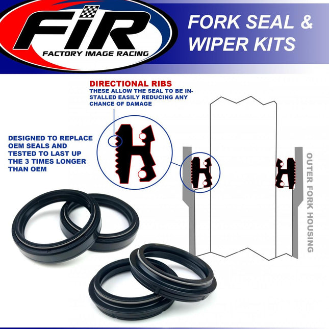 Fork Seal & Wiper 43mm SET-4