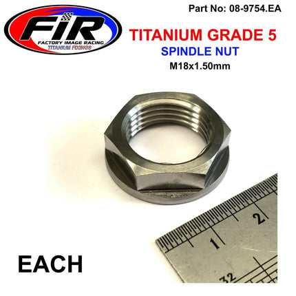 GR5 Suzuki Front Spindle Nut, M18x1.50mm 09159-18016 Each