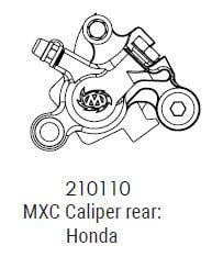Honda Rear Racing Caliper, Motomaster 210110 Mxc