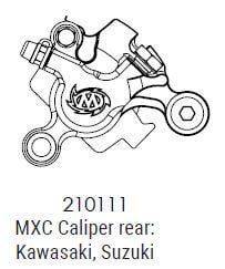 Kawasaki Suzuki Beta Rear Racing Caliper, Motomaster 210111 Mxc