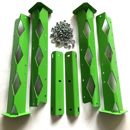 Tagz Factory MX Stand Leg Set, Finish Gloss Green / Kawasaki Green