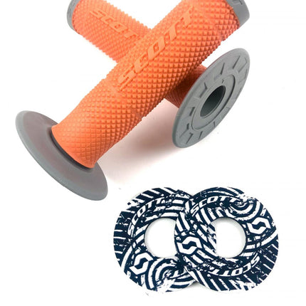 Grips Diamond Grip With Donuts Scott Sx Ii Orange Grey 219624-1011