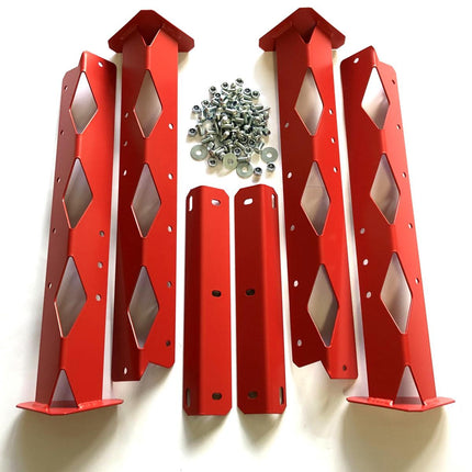 Tagz Factory MX Stand Leg Set, Finish Matt Red RAL3031
