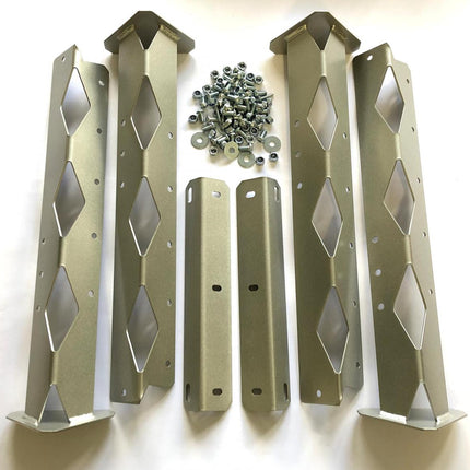 Tagz Factory MX Stand Leg Set, Finish Gloss Silver Metallic