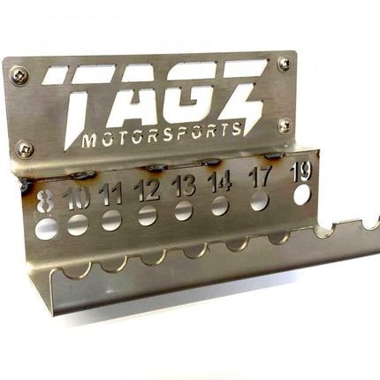 Tagz Organiser T-bar Rack S Steel, Stainless Steels 304 Brushed DP1, Fits Up To 8 T-bars