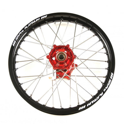 19x2.15 Wheel Gasgas Blk/red/sil, Black Rim, Red Hub, SP052.03.81.01.99 Nickel Nipples