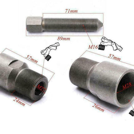 FLYWHEEL PULLER LH 27mm / 28 / 16mm, Left Hand M27x1.00 / M28x1.00