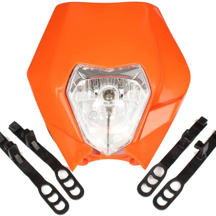 HEADLIGHT KTM ORANGE, EXC, EXCF, XCF, XCW, SXF SMR Enduro, Light Headlights Headlamp 867485