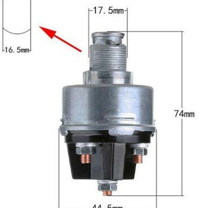 Switch Ignition 4 Way - 2 Keys Universal