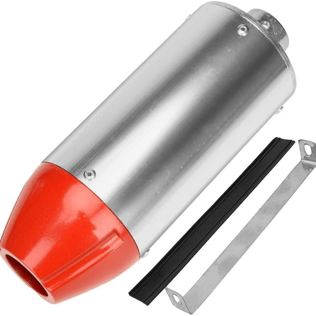 EXHUST PIPE MINI SILVER/RED CRF50, 28mm Exhaust Muffler PipeClamp For CRF50, 917237