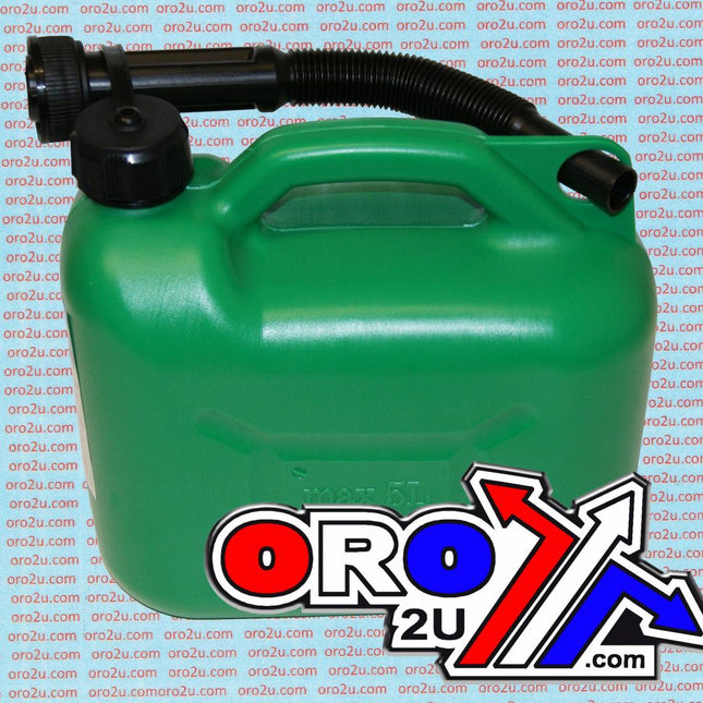 5L Fuel Can With Spout Green Jerry Can 847074