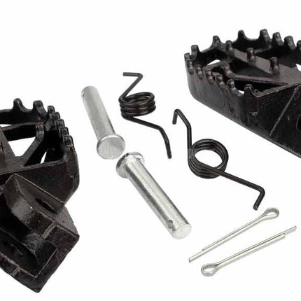 Foot Pegs 87-96 Yamaha YZ WR 125 250 Black Steel 1102463