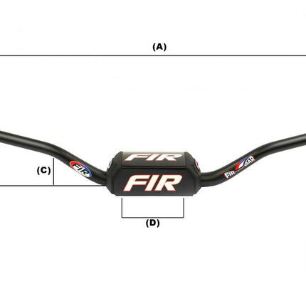 Taper Handlebar Carmichael, FIR TH-96-28.6 6061, Black