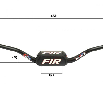 Taper Handlebar Pastrana/rm Low, FIR TH-08-28.6 6061, Red