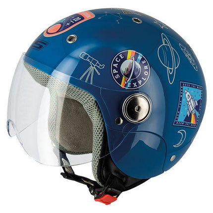 KIDS HELMET Large 51-52cm - SPUTNIK S775 Blue, S-Line JJS3G1003