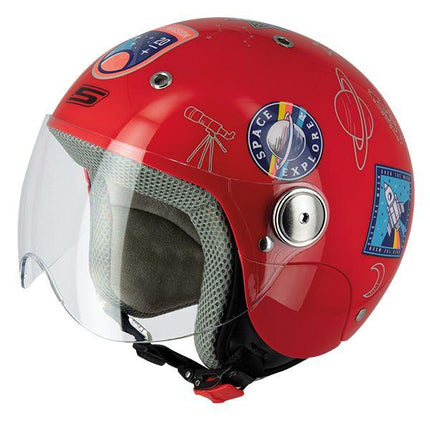 KIDS HELMET Large 51-52cm - SPUTNIK S775 Red, S-Line JJS4G1003