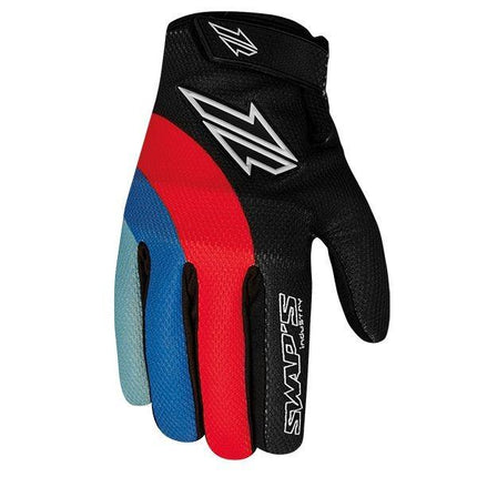 GLOVE MX SWAPS Black/Red/Blue - XX-Large, GAN095NRB2XL