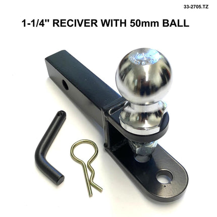 Hitch 1-1/4 receiver 50mm ball, TAG-Z HITCH /43-1008