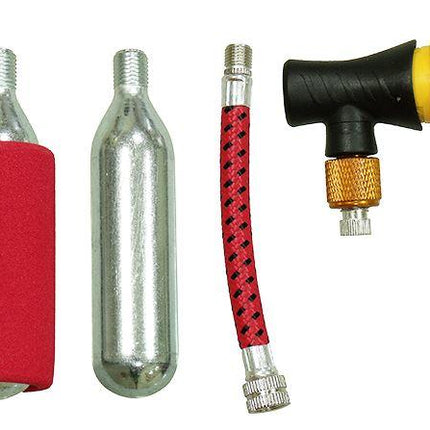 Tyre Repair Kit With Inflater + 2 x 16g Co2 Cartridge