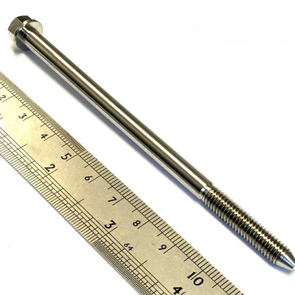 Titanium GR5 Bolt M6 x 109mm Each, KTM Seat Bolt K 79107040010, Flange OD: 11mm / Hex Size: 8mm