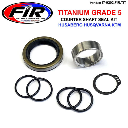 GR5 Counter Shaft Seal Kit KTM, Factroy Image Racing / Husaberg, 25x32x11mm Titanium Bush