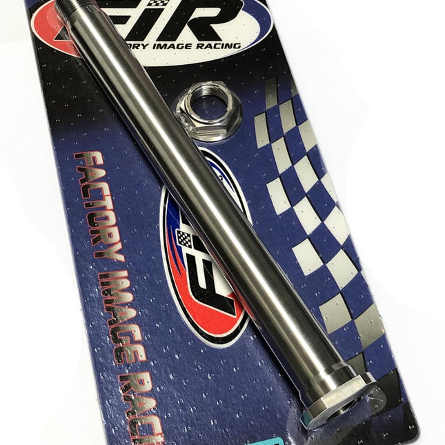 Honda Rear Spindle & Nut M22x1.5, Titanium Grade 5 / OEM Ref: 42301-KRN-A30 & 90305-KZ4-J20