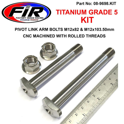 GR5 Pivot Arms Bolts M12 Kit, 90130-MEN-840 Bolt, Link (12X82), 90132-MKE-A00 Bolt, Link B (12X103.5)