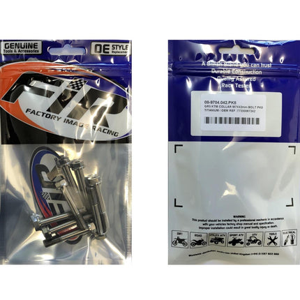 GR5 KTM Collar M7X42mm Bolt PK8, Titanium / OEM Ref :77330067242, / Pack Of 8