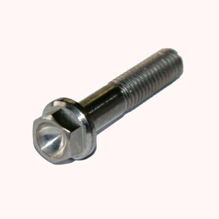 Titanium GR5 Bolt M6 x 30mm Each, Flange OD: 11mm / Hex Size: 8mm, /