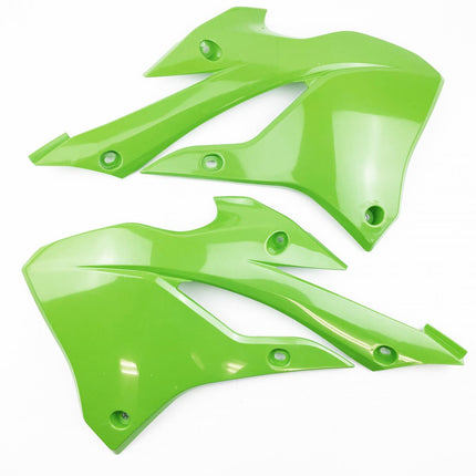 Radiator Scoops KX85/112 2022-25 OEM Green, Rtech R-CVKX0VE0022