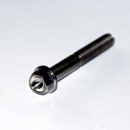 Titanium GR5 Bolt M6 x 45mm Each, Flange OD: 11mm / Hex Size: 8mm, /