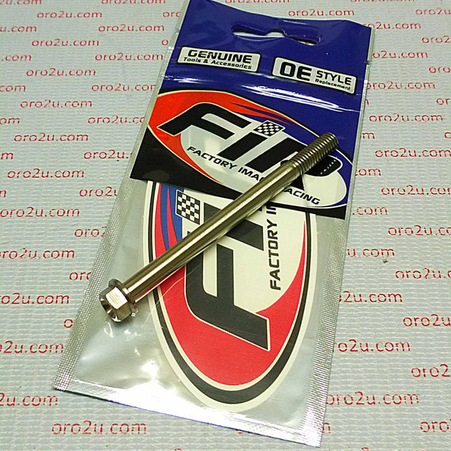 Titanium GR5 Bolt M6 x 80mm Each, Flange OD: 11mm / Hex Size: 8mm, /