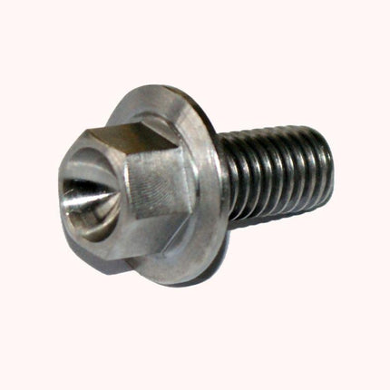 Titanium GR5 Bolt M8 x 16mm Each, Flange OD: 17mm / Hex Size: 10mm, /